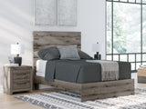 Graystorm Full Panel Bed with Dresser and Nightstand in Brown Gray from Ashley - Luna Furniture