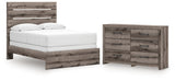 Graystorm Full Panel Bed with Dresser in Brown Gray from Ashley - Luna Furniture