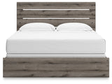 Graystorm Brown Gray King Panel Bed with Dresser from Ashley Furniture - Luna Furniture