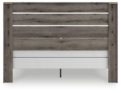 Graystorm Brown Gray King Panel Bed with Dresser from Ashley Furniture - Luna Furniture