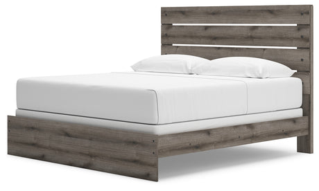 Graystorm Brown Gray King Panel Bed with Dresser from Ashley Furniture - Luna Furniture