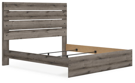 Graystorm Brown Gray King Panel Bed with Dresser from Ashley Furniture - Luna Furniture