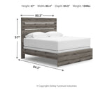 Graystorm Brown Gray King Panel Bed with Dresser from Ashley Furniture - Luna Furniture