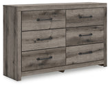 Graystorm Brown Gray King Panel Bed with Dresser from Ashley Furniture - Luna Furniture