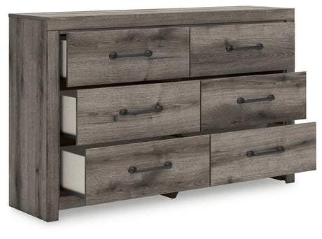 Graystorm Brown Gray King Panel Bed with Dresser from Ashley Furniture - Luna Furniture