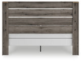 Graystorm King Panel Bed with Mirrored Dresser, Chest and Nightstand in Brown Gray from Ashley - Luna Furniture