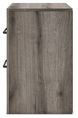 Graystorm Queen Panel Bed with Mirrored Dresser, Chest and 2 Nightstands in Brown Gray from Ashley - Luna Furniture