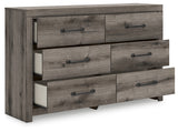 Graystorm Twin Panel Bed with Dresser and Nightstand in Brown Gray from Ashley - Luna Furniture