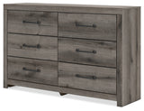 Graystorm Twin Panel Bed with Storage with Dresser and Nightstand in Brown Gray from Ashley - Luna Furniture