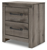 Graystorm Twin Panel Bed with Storage with Mirrored Dresser, Chest and Nightstand in Brown Gray from Ashley - Luna Furniture