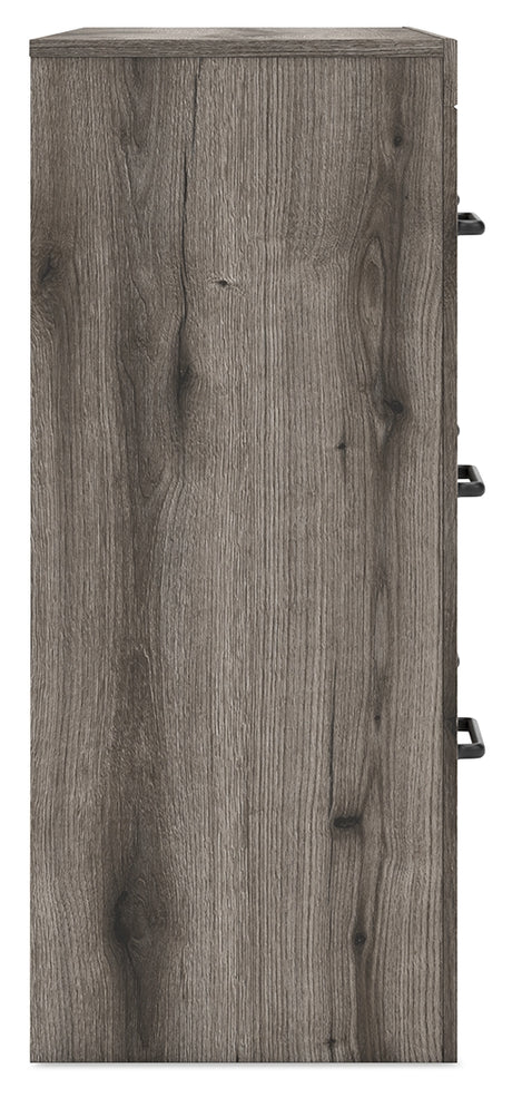 Graystorm Twin Panel Storage Bed with Dresser and Nightstand in Brown Gray from Ashley - Luna Furniture