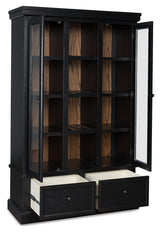Greddinton Black/Brown Curio from Ashley - Luna Furniture