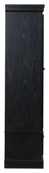 Greddinton Black/Brown Curio from Ashley - Luna Furniture