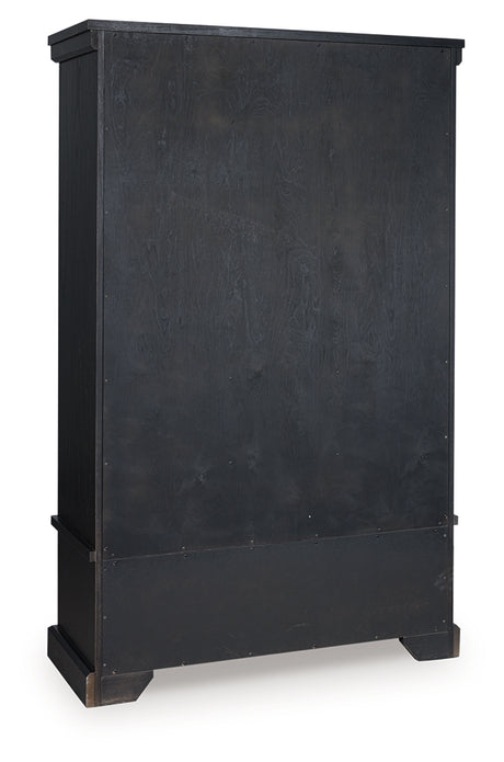 Greddinton Black/Brown Curio from Ashley - Luna Furniture
