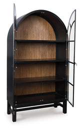 Greddinton Black/Brown Display Cabinet from Ashley - Luna Furniture