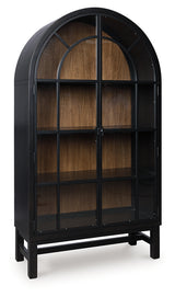 Greddinton Black/Brown Display Cabinet from Ashley - Luna Furniture