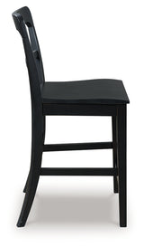 Greddinton Black Counter Height Barstool, Set of 2 from Ashley - Luna Furniture