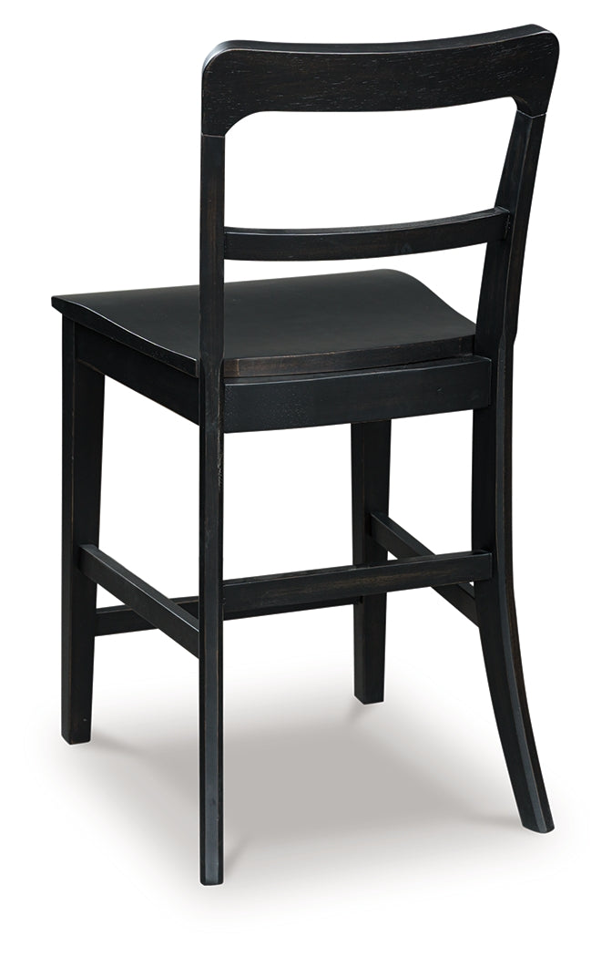 Greddinton Black Counter Height Barstool, Set of 2 from Ashley - Luna Furniture