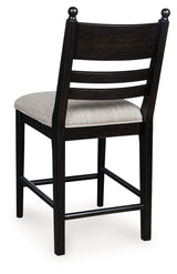 Greddinton Black Counter Height Barstool, Set of 2 from Ashley - Luna Furniture