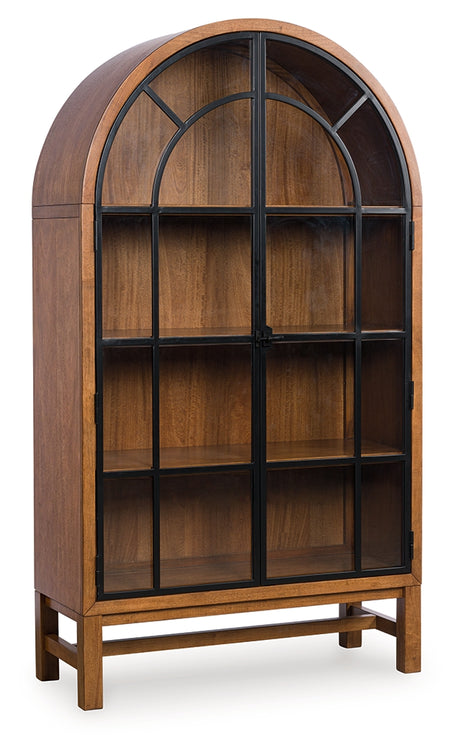 Greddinton Brown/Black Display Cabinet from Ashley - Luna Furniture
