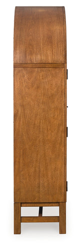 Greddinton Brown/Black Display Cabinet from Ashley - Luna Furniture