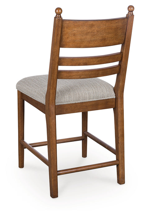 Greddinton Brown Counter Height Barstool, Set of 2 from Ashley - Luna Furniture
