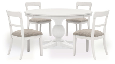 Greddinton Dining Table and 4 Chairs in White from Ashley - Luna Furniture