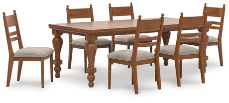 Greddinton Dining Table and 6 Chairs in Brown from Ashley - Luna Furniture