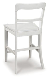 Greddinton White Counter Height Barstool, Set of 2 from Ashley - Luna Furniture