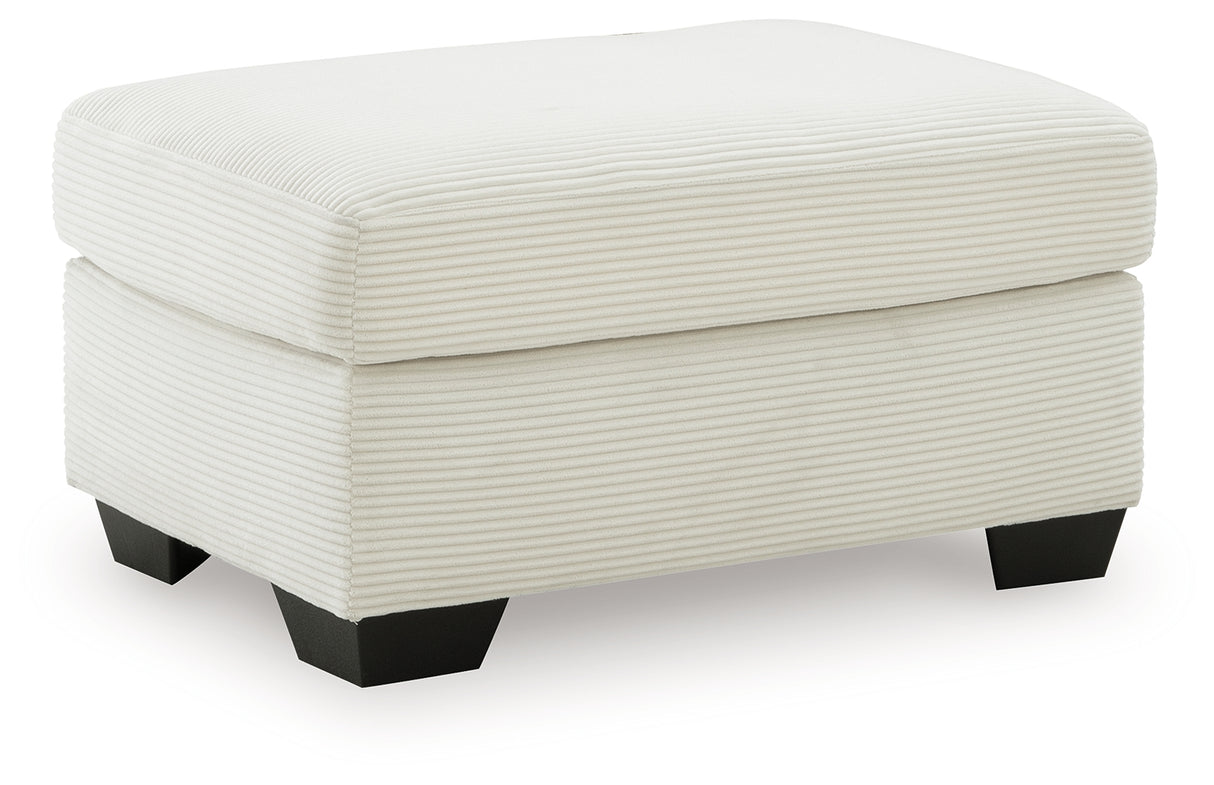 Greenbriar Ivory Ottoman from Ashley - Luna Furniture