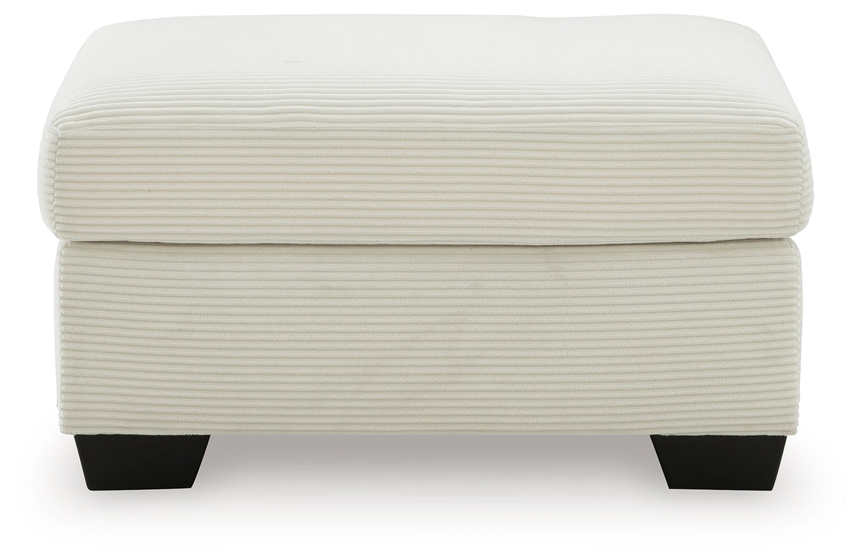 Greenbriar Ivory Ottoman from Ashley - Luna Furniture
