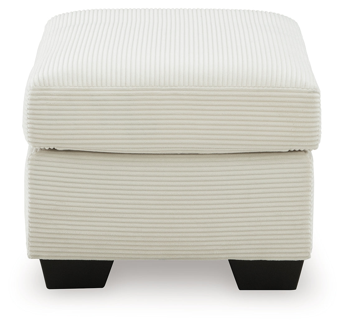 Greenbriar Ivory Ottoman from Ashley - Luna Furniture