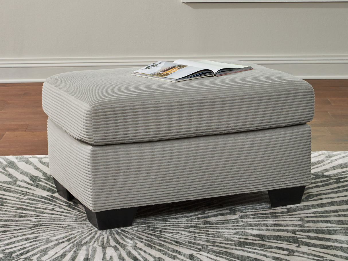 Greenbriar Smoke Ottoman from Ashley - Luna Furniture