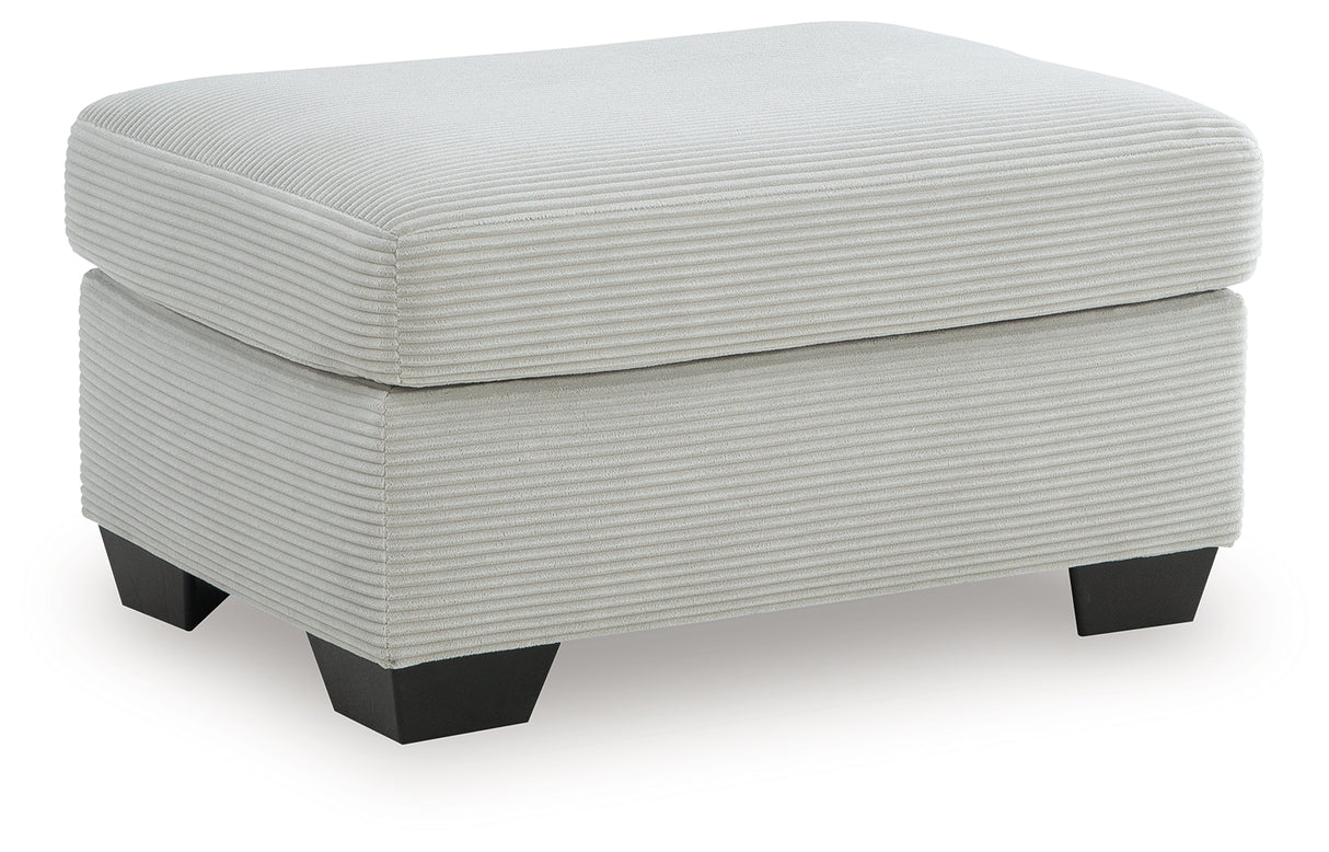 Greenbriar Smoke Ottoman from Ashley - Luna Furniture