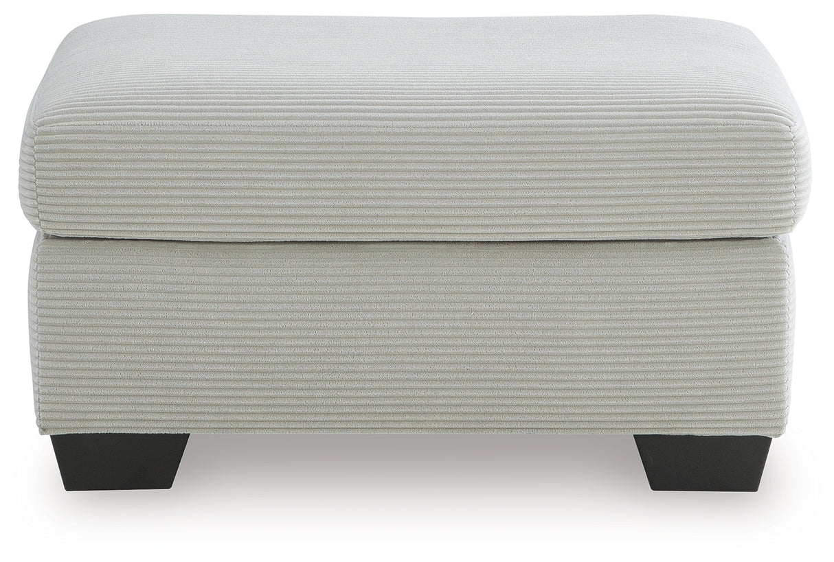 Greenbriar Smoke Ottoman from Ashley - Luna Furniture