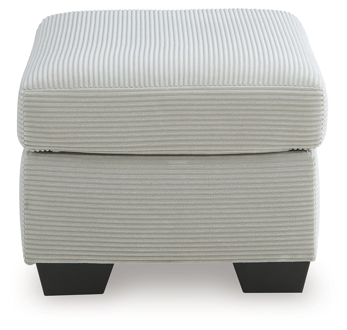 Greenbriar Smoke Ottoman from Ashley - Luna Furniture