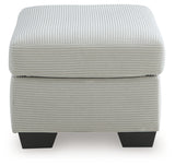 Greenbriar Smoke Ottoman from Ashley - Luna Furniture