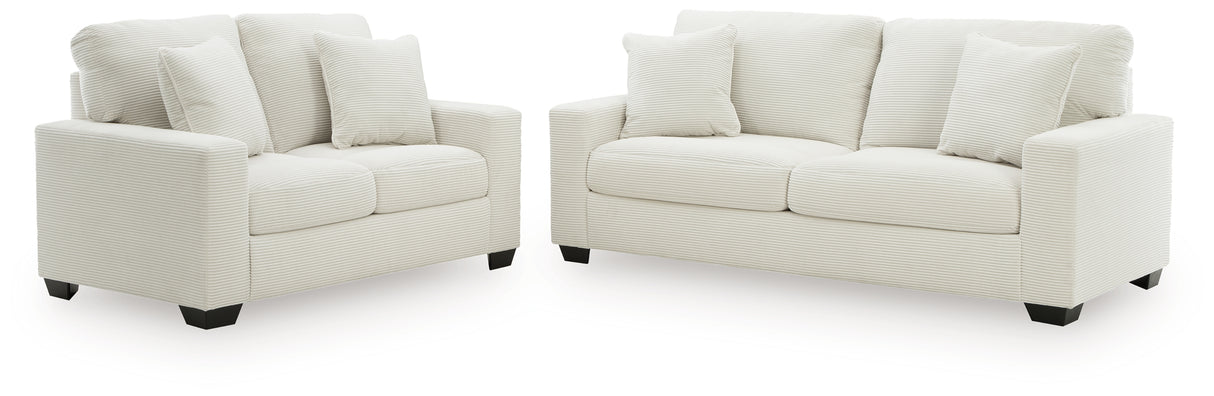 Greenbriar Ivory Sofa and Loveseat from Ashley - Luna Furniture