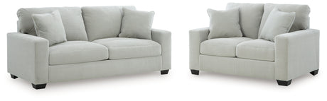 Greenbriar Smoke Sofa and Loveseat from Ashley - Luna Furniture
