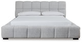Grendusk Light Gray California King Upholstered Bed from Ashley - Luna Furniture