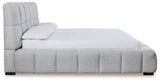 Grendusk Light Gray California King Upholstered Bed from Ashley - Luna Furniture