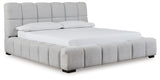 Grendusk Light Gray King Upholstered Bed from Ashley - Luna Furniture