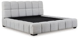 Grendusk Light Gray King Upholstered Bed from Ashley - Luna Furniture