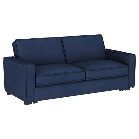Gretchen Multipurpose Upholstered Convertible Sleeper Sofa Bed Navy Blue - 360240