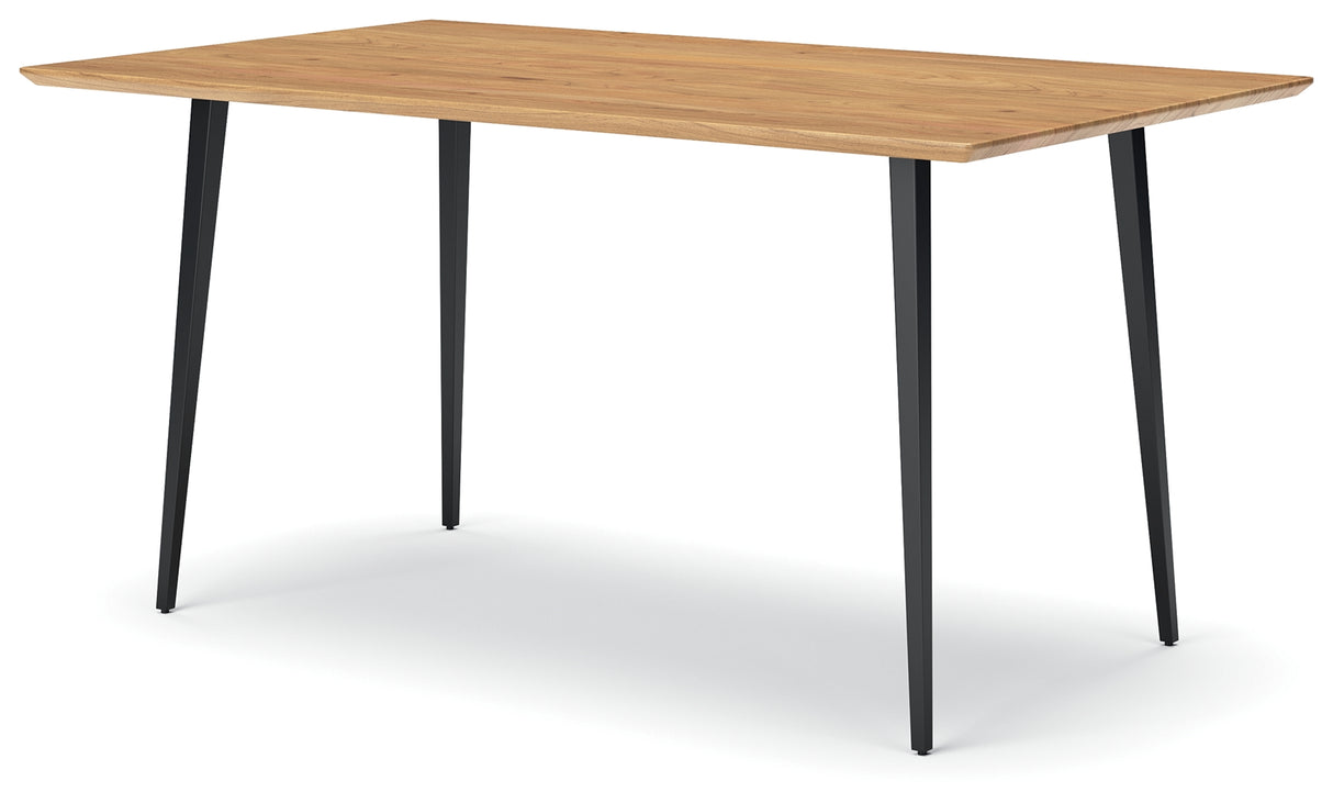 Gretlynn Black/Natural Dining Table from Ashley - Luna Furniture