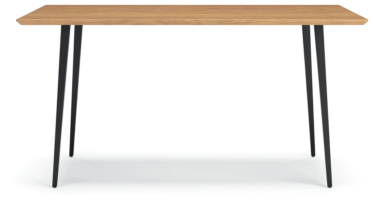 Gretlynn Black/Natural Dining Table from Ashley - Luna Furniture