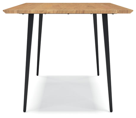 Gretlynn Black/Natural Dining Table from Ashley - Luna Furniture