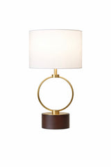 Grid Metal Circular Table Lamp from Ashcroft Furniture - Luna Furniture