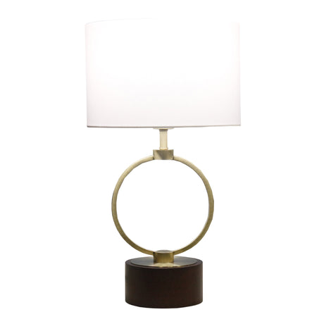 Grid Metal Circular Table Lamp from Ashcroft Furniture - Luna Furniture