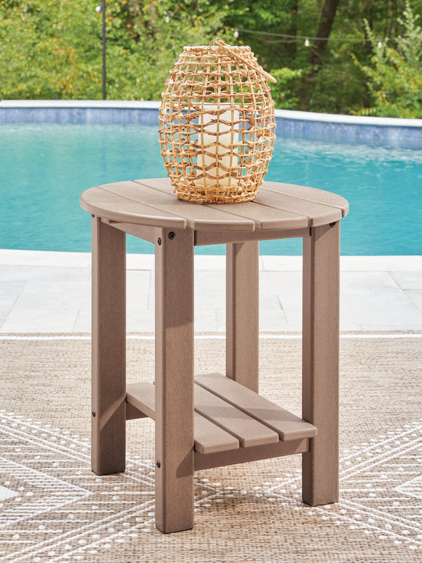Grover Beach Driftwood Outdoor End Table